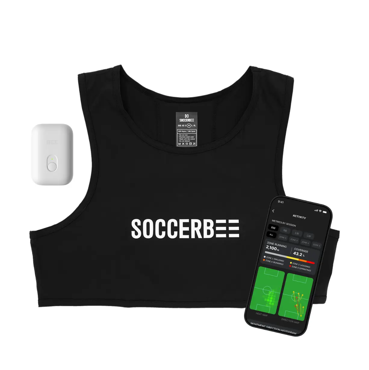 Fotbalová GPS vesta SOCCERBEE LITE - Obrázek 5